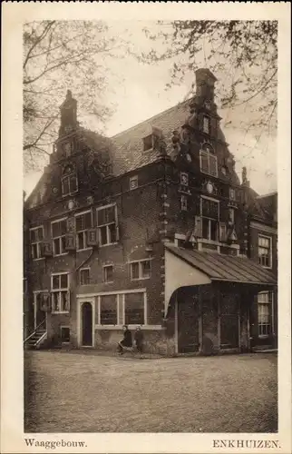 Ak Enkhuizen Nordholland Niederlande, Waaggebouw