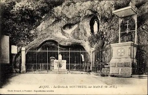 Ak Montreuil sur Maine Maine-et-Loire, La Grotte