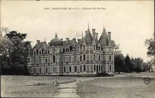 Ak Morannes Maine et Loire, Chateau des Roches