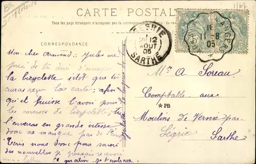 Ak Morannes Maine et Loire, Chateau des Loges