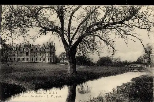 Ak Morannes Maine et Loire, Chateau des Roches