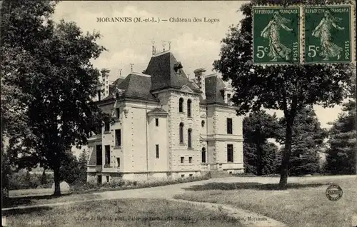 Ak Morannes Maine et Loire, Chateau des Loges