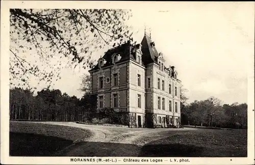 Ak Morannes Maine et Loire, Chateau des Loges