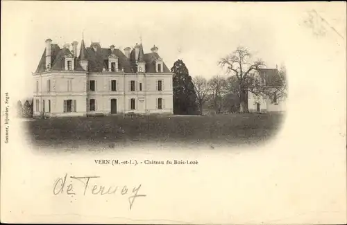 Ak Vern Maine et Loire, Chateau du Bois Lozé