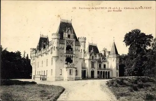 Ak Neuillé Maine et Loire, Chateau de Salvert