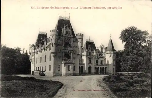 Ak Neuillé Maine et Loire, Le Chateau de Salvert