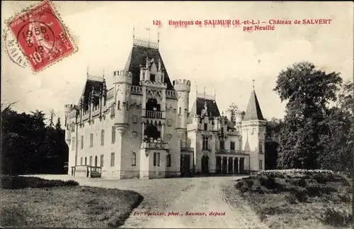 Ak Neuillé Maine et Loire, Le Chateau de Salvert