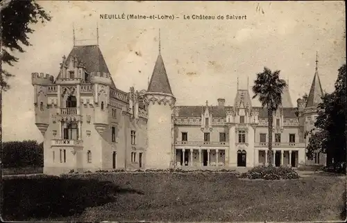 Ak Neuillé Maine et Loire, Le Chateau de Salvert