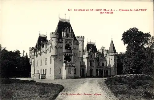 Ak Neuillé Maine et Loire, Le Chateau de Salvert