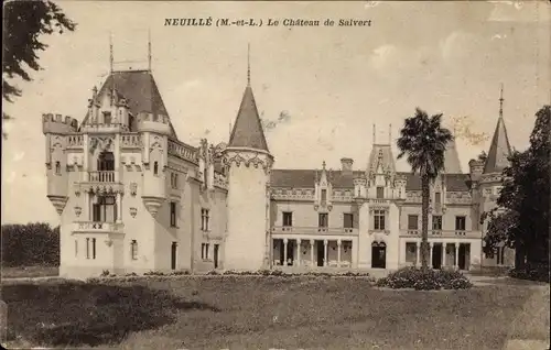 Ak Neuillé Maine et Loire, Le Chateau de Salvert