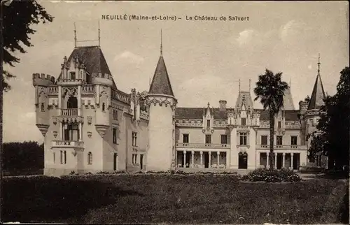 Ak Neuillé Maine et Loire, Le Chateau de Salvert