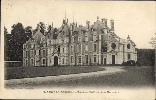 Ak Neuvy en Mauges Maine et Loire, Chateau de la Morosière