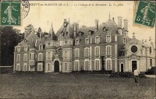 Ak Neuvy en Mauges Maine et Loire, Chateau de la Morosière