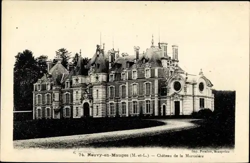 Ak Neuvy en Mauges Maine et Loire, Chateau de la Morosière