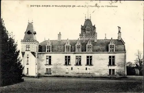 Ak Notre Dame d'Allencon Maine et Loire, Chateau de l'Orchere