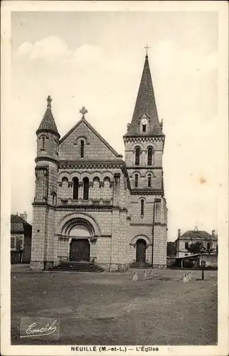 Ak Neuillé Maine et Loire, L'Eglise