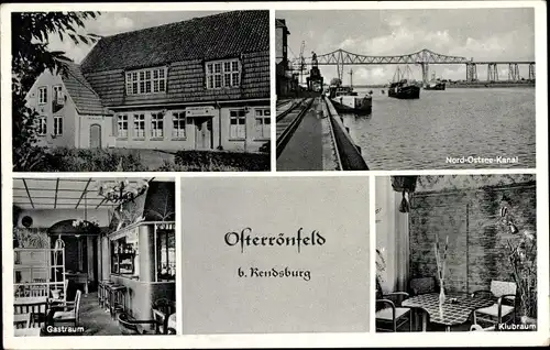 Ak Osterrönfeld Schleswig Holstein, Nord Ostsee Kanal, Osterrönfelder Hof