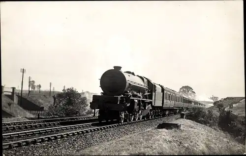 Foto Ak Britische Eisenbahn, London Midland and Scottish Railway LMS Class 7P 6204, Dampflokomotive