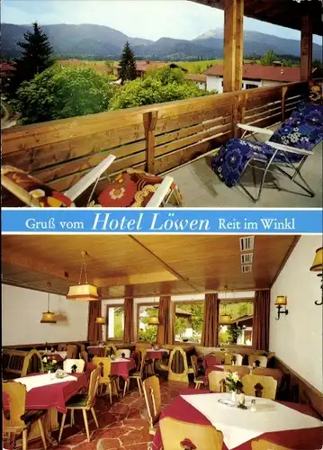 Ak Reit im Winkl Oberbayern, Hotel Löwen