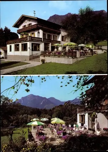 Ak Marquartstein im Chiemgau, Burg Café