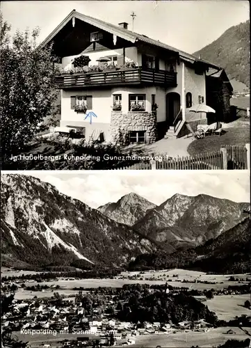 Ak Ruhpolding in Oberbayern, Jg. Haßelberger, Sonntagshorn, Gesamtansicht