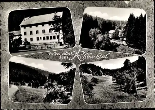 Ak Großrehmühle Marktleugast Oberfranken, Gasthof zum Rehbachtal