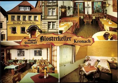 Ak Kronach in Oberfranken, Hotel Klosterkeller