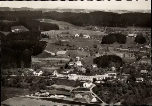 Ak Rosenharz Bodnegg in Oberschwaben Württemberg, St. Gertrudis, Gesamtansicht