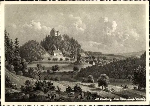 Ak Waldburg in Württemberg, Burg Waldburg