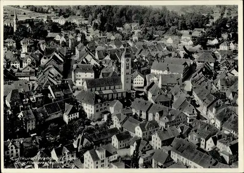 Ak Wangen im Allgäu, Fliegeraufnahme