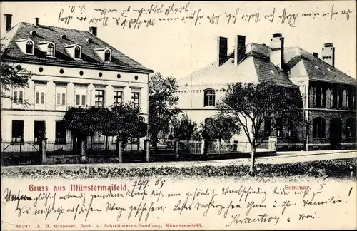 Ak Münstermaifeld an der Mosel, Seminar, Straßenpartie
