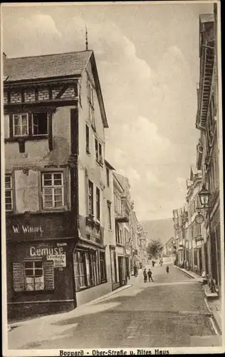 Ak Boppard am Rhein, Ober Straße, Altes Haus, Gemüsehandlung