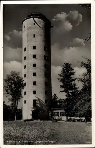 Ak Konstanz am Bodensee, Jugendherberge, Turm