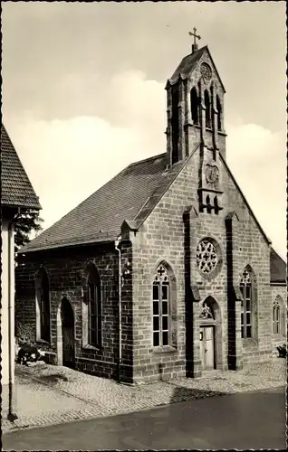 Ak Grunbach Engelsbrand Schwarzwald, Kirche zum Hl. Nikolaus