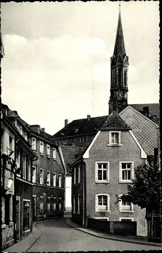 Ak Münchberg in Oberfranken Bayern, Gerbergasse, Stadtkirche