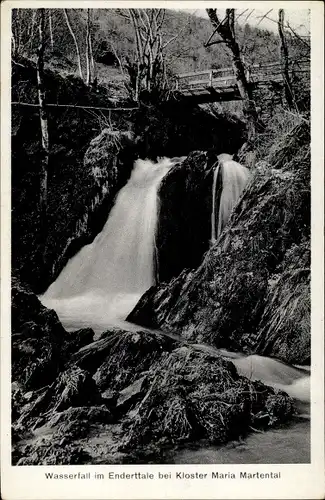 Ak Leienkaul in der Eifel, Wasserfall im Enderttal bei Kloster Maria Martental