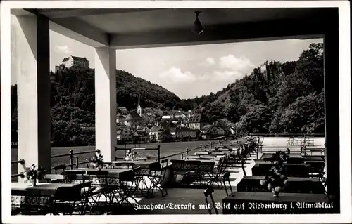 Ak Riedenburg in Niederbayern, Jurahotel Terrasse