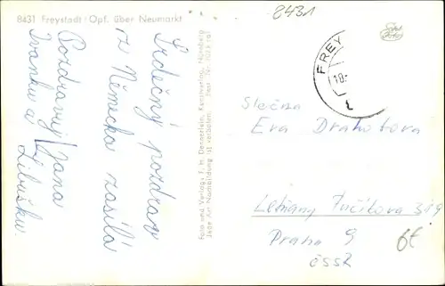 Ak Freystadt in der Oberpfalz Bayern, Klosterkirche, Oberes Tor, Oberer Markt, Rathaus