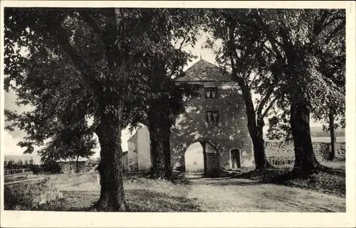 Ak Schleusingen in Thüringen, Adlersberg, Torhäuschen mit Wirtschaftsgarten