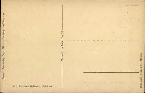 Künstler Ak Compton, E. T., Berchtesgaden in Oberbayern, Untersberg-Schönau