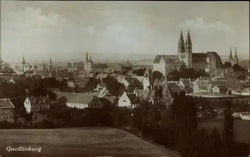 Ak Quedlinburg im Harz, Stadtansicht