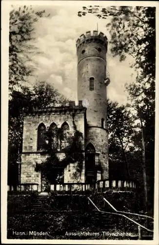 Ak Hann. Münden in Niedersachsen, Aussichtsturm Tillyschanze