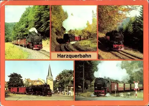 Ak Deutsche Eisenbahn, Dampflok, Harzquerbahn