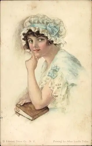 Künstler Fidler, Alice Luella, American Girl No. 38, Frauenportrait