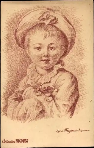 Künstler Ak Fragonard, Kinderportrait, Collection Fucosine, Fucobiline