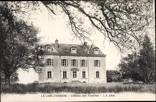 Ak Le Lion d'Angers Maine et Loire, Château des Faveries