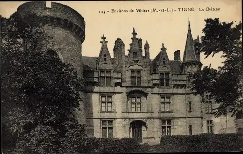 Ak Tigné Maine et Loire, Château