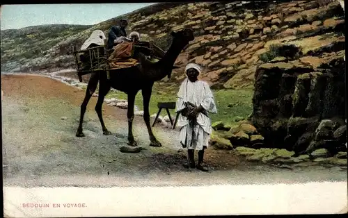 Ak Ägypten, Bedouin en Voyage, Beduinen, Dromedar, Kamele