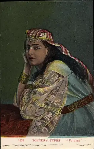 Ak Scenes et Types, Fathma, Portrait einer Araberin, Maghreb