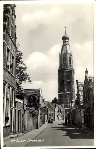 Ak Enkhuizen Nordholland Niederlande, Torenstraat